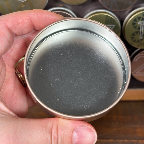 Starbucks Magnetic Tin 25-Day Holiday Advent Calendar - Empty Reusable Tins - Picture 14 of 16